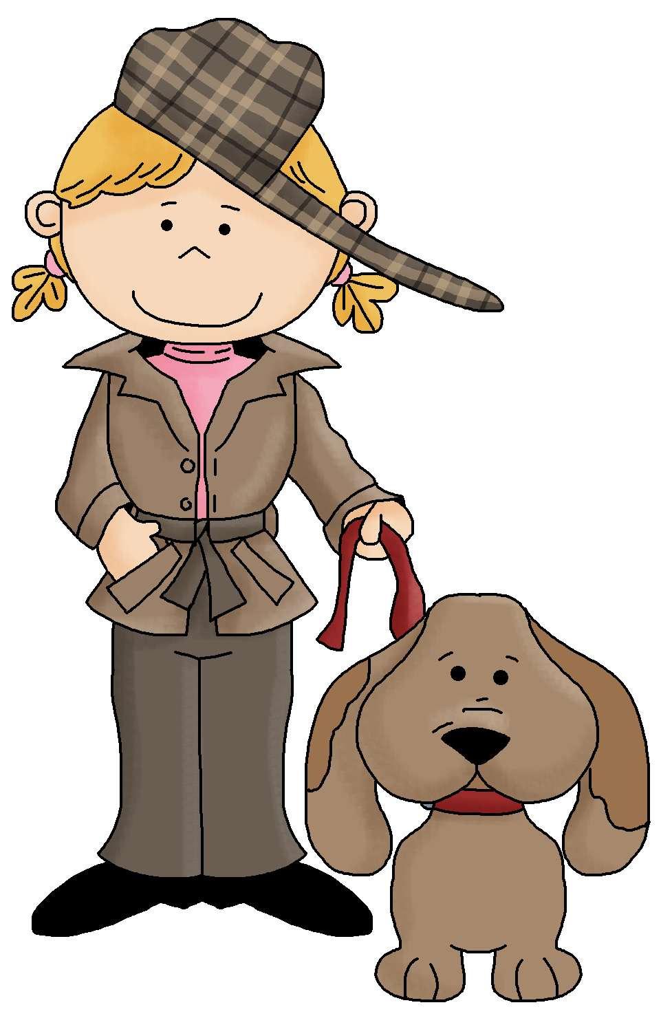 977x1477 Female Detective Clipart