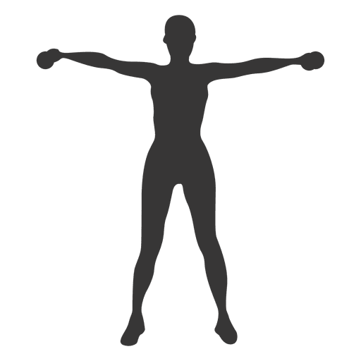 512x512 Woman Doing Exercise Fitness Silhouette