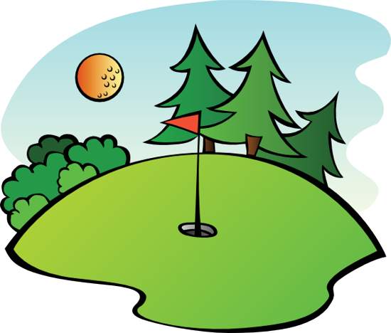 550x468 Lady Golfer Silhouette Clipart
