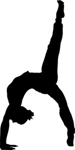 150x300 Girl Gymnastics Clipart Silhouette Clipart Panda