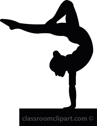 385x500 Gymnastics Woman Silhouette