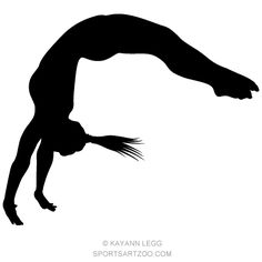 236x236 Female Gymnast Silhouette Executing A Hand Stand