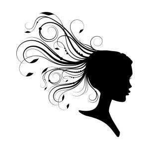 300x300 Three Women Silhouettes Long Hair Vector Shopatcloth