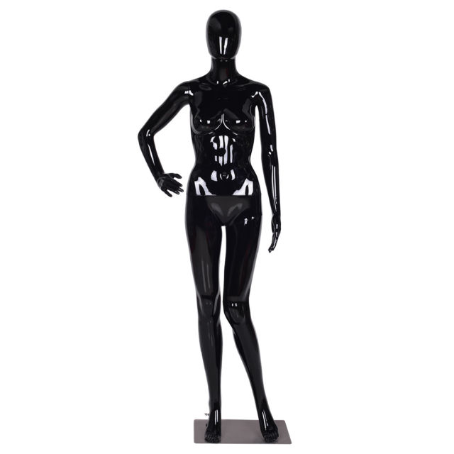 640x640 Female Mannequin Egghead Plastic Full Body Dress Form Display High