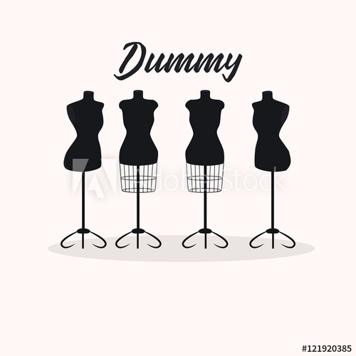 500x500 Vintage Collection Of Female Mannequins. Silhouettes Figures