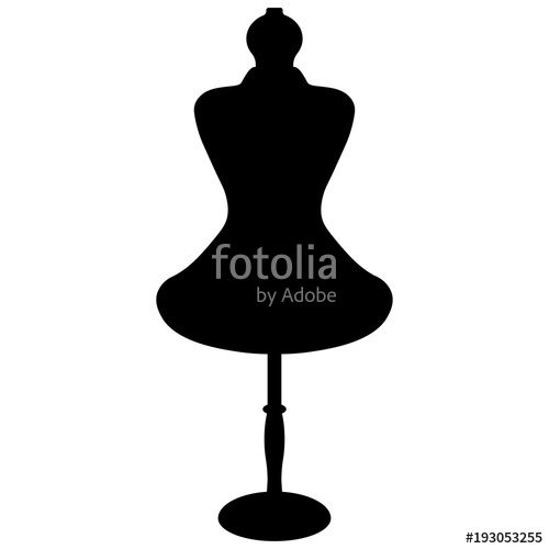 500x500 Female Mannequin Silhouette Stock Image And Royalty Free Vector