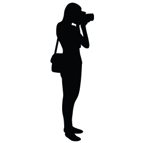 283x283 Female Photographer Silhouette Silhouette Of Female Photographer