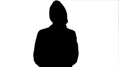 240x135 Silhouette Young Female Doctor Reading Patient Medical History