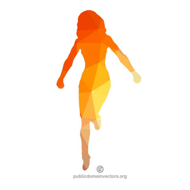 660x660 Silhouette Of A Female Runner