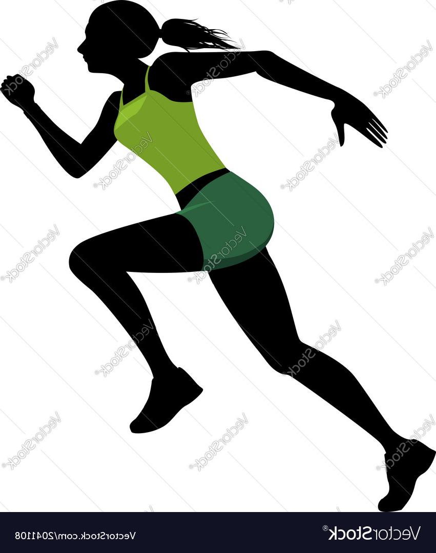 Female Runner Silhouette at GetDrawings | Free download