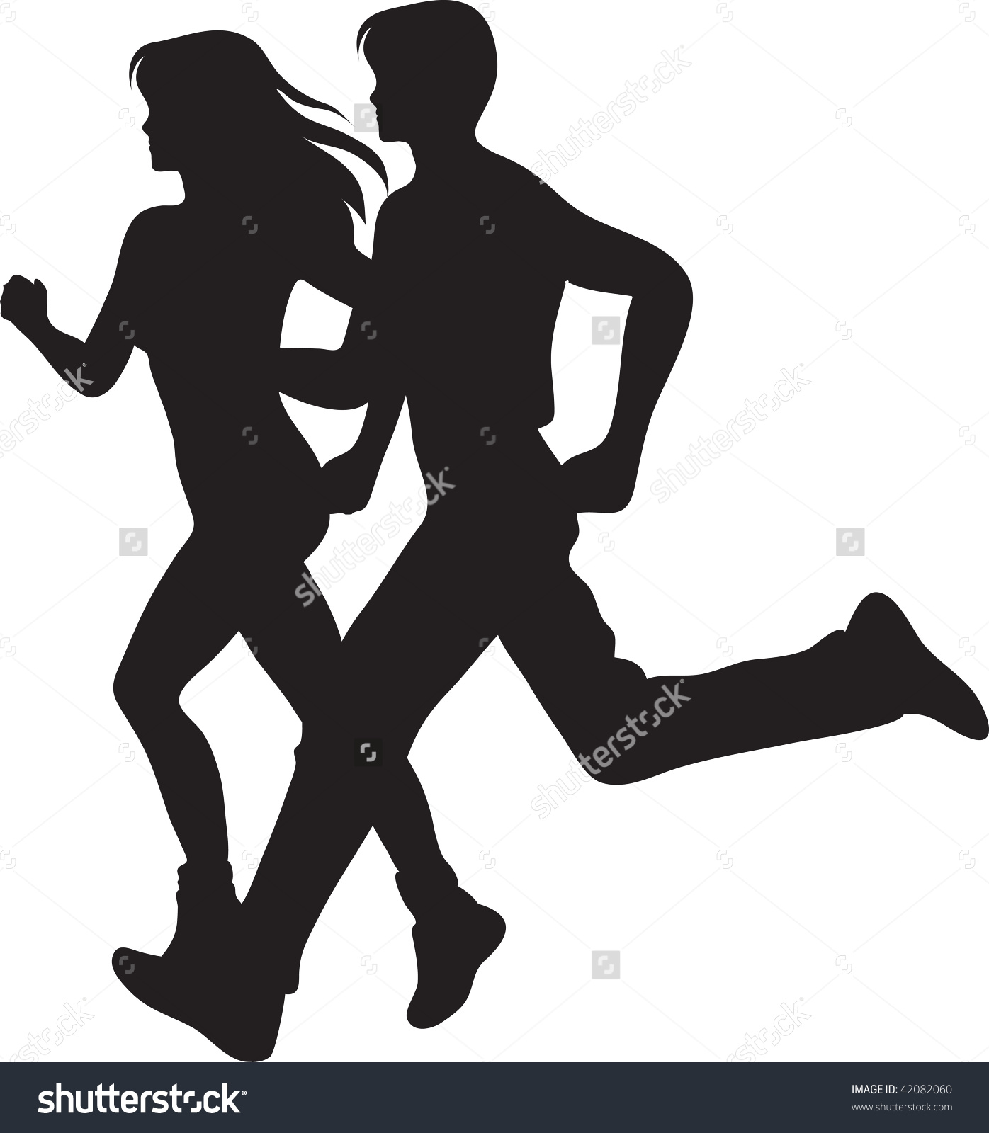 1396x1600 Running Woman Clipart