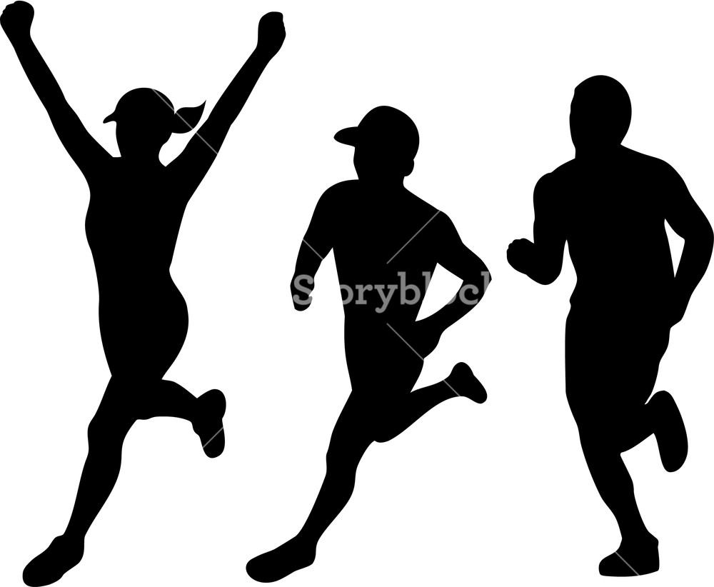 1000x822 Collection Set Of Illustrations Of Silhouettes Of Male And Female