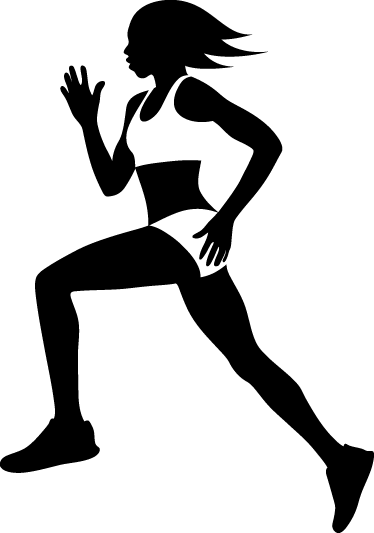 Female Runner Silhouette at GetDrawings | Free download