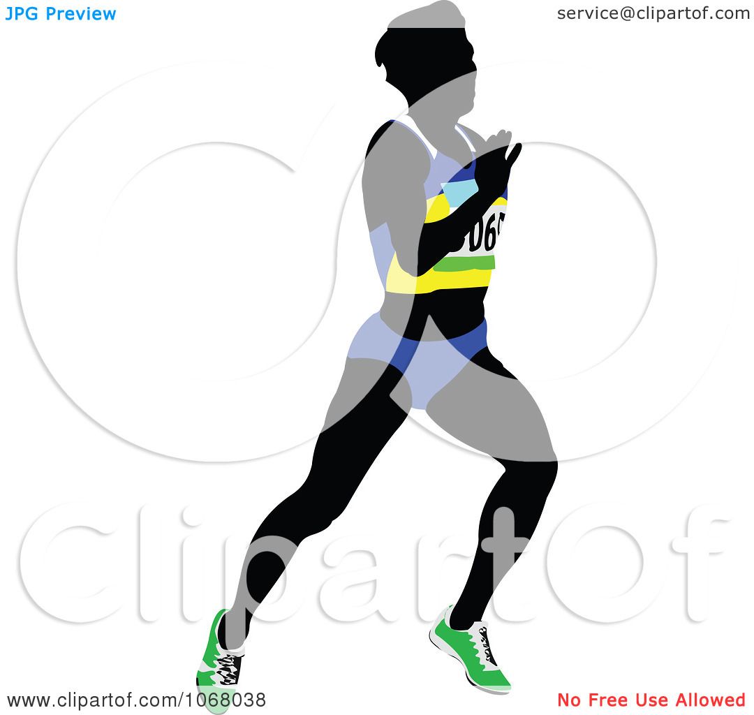 1080x1024 Clipart Female Runner 4