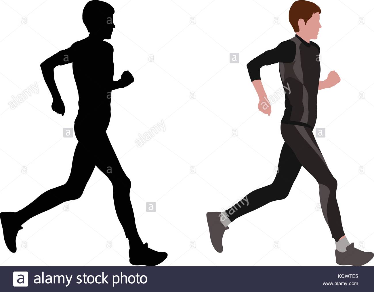 1300x1013 Runner Stock Vector Images