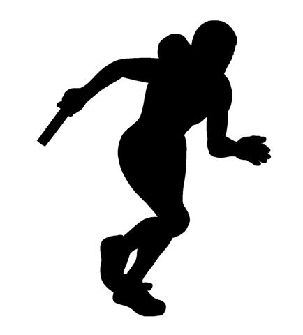 434x480 Track Runner Silhouette