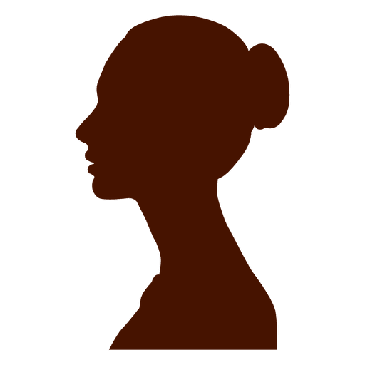 Female Side Profile Silhouette at GetDrawings | Free download