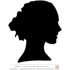 236x236 Face Silhouette Templates Printable Stencil Template