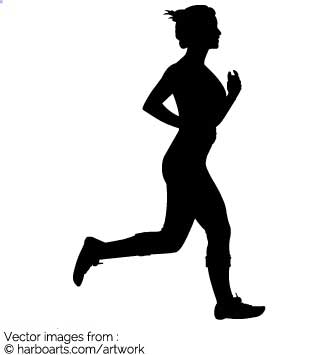 335x355 Download Runner Female Silhouette