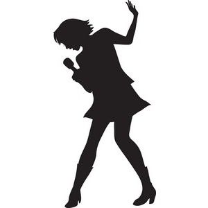 300x300 Imagenes Diva Girl Silhouette Clip Art Singer Clipart Image