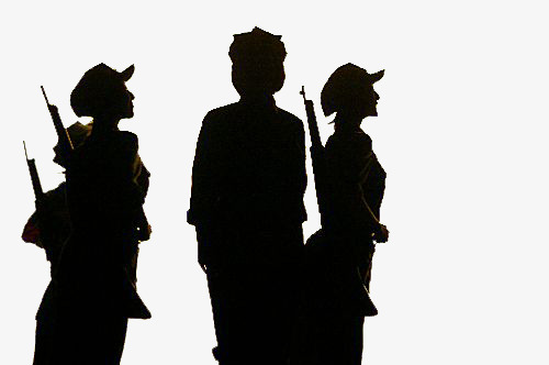 500x332 Red Female Silhouette, Girls, Red Army, Sketch Png Image