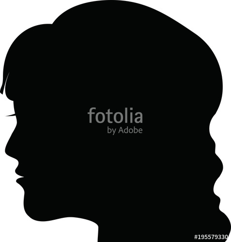477x500 Female Head Silhouette Icon 3 Stock Image And Royalty Free Vector