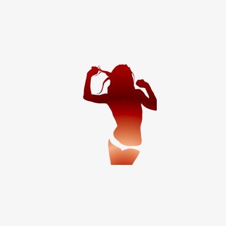 444x444 Gradient Female Silhouette, Gradual Change, Female, Sketch Png