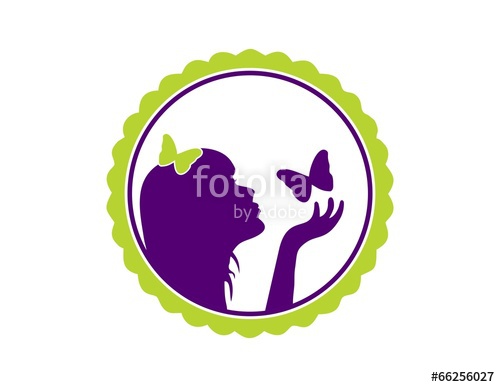 500x387 Woman Silhouette Logo Female Girl Cosmetics Beauty Spa Fashion
