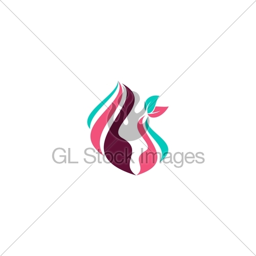 500x500 Beauty Woman Logo, Natural Spa Beautiful Female Logo Symb Gl