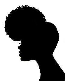 216x270 Profile Silhouette Of An African Woman With Butterflies Bursting