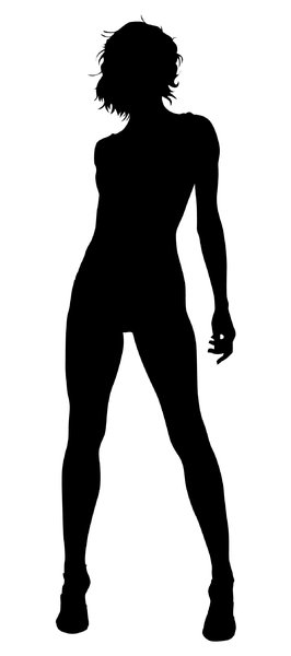 Female Silhouette Standing at GetDrawings | Free download