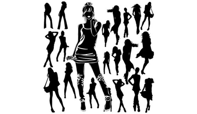 680x395 Female Silhouettes Vector Vectorish