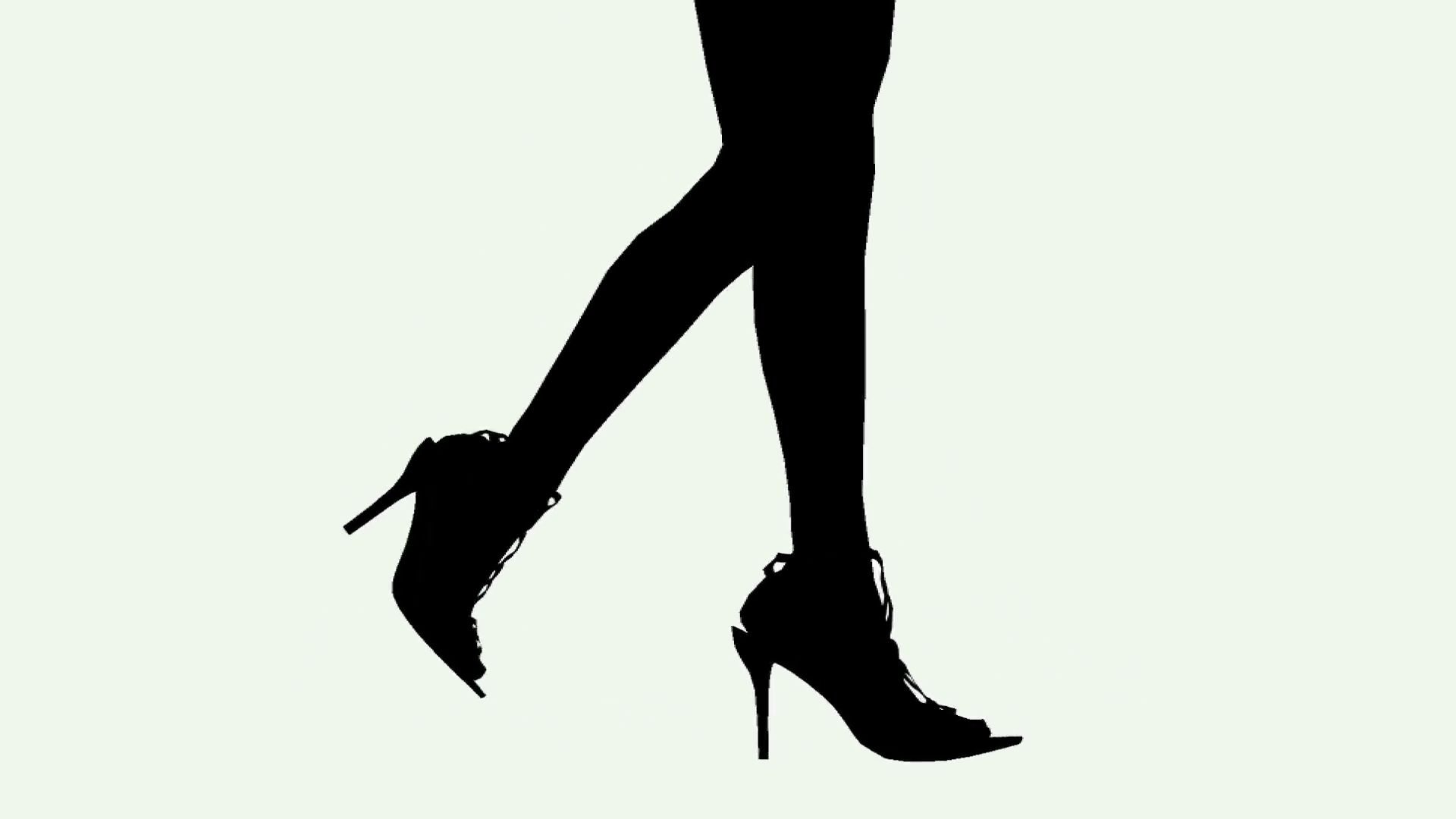 1920x1080 Female Legs Walking In Silhouette Motion Background