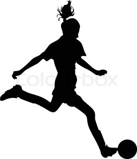 276x320 Woman Soccer Player Stock Vector Colourbox