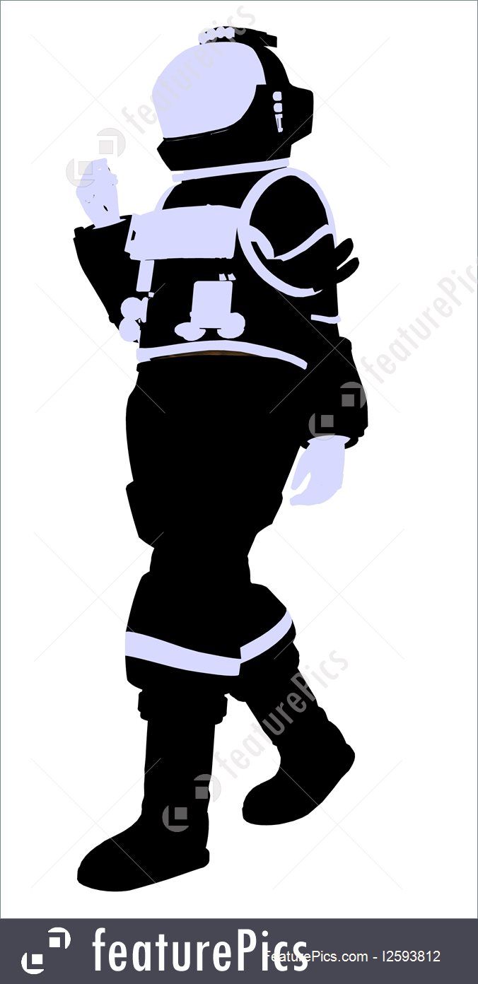 676x1392 Female Astronaut Silhouette Illustration