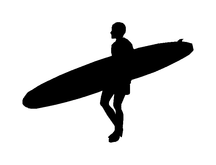 Female Surfer Silhouette at GetDrawings | Free download