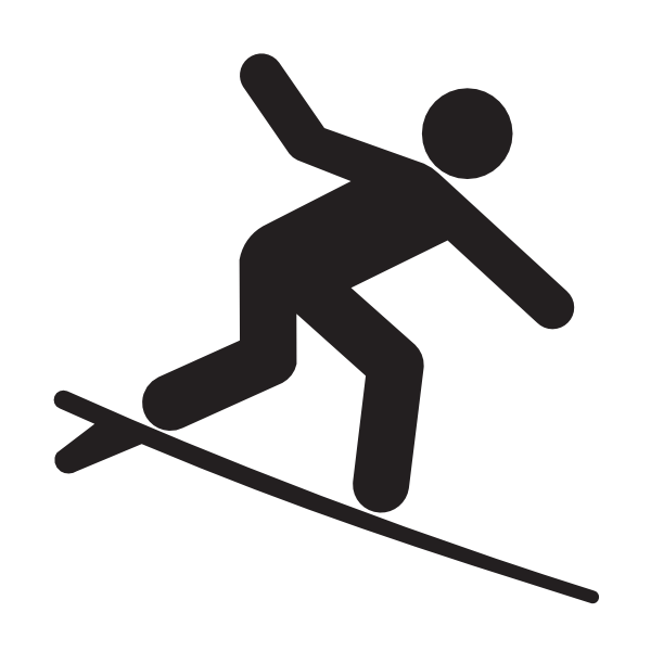 600x600 Surfer Silhouette Clipart