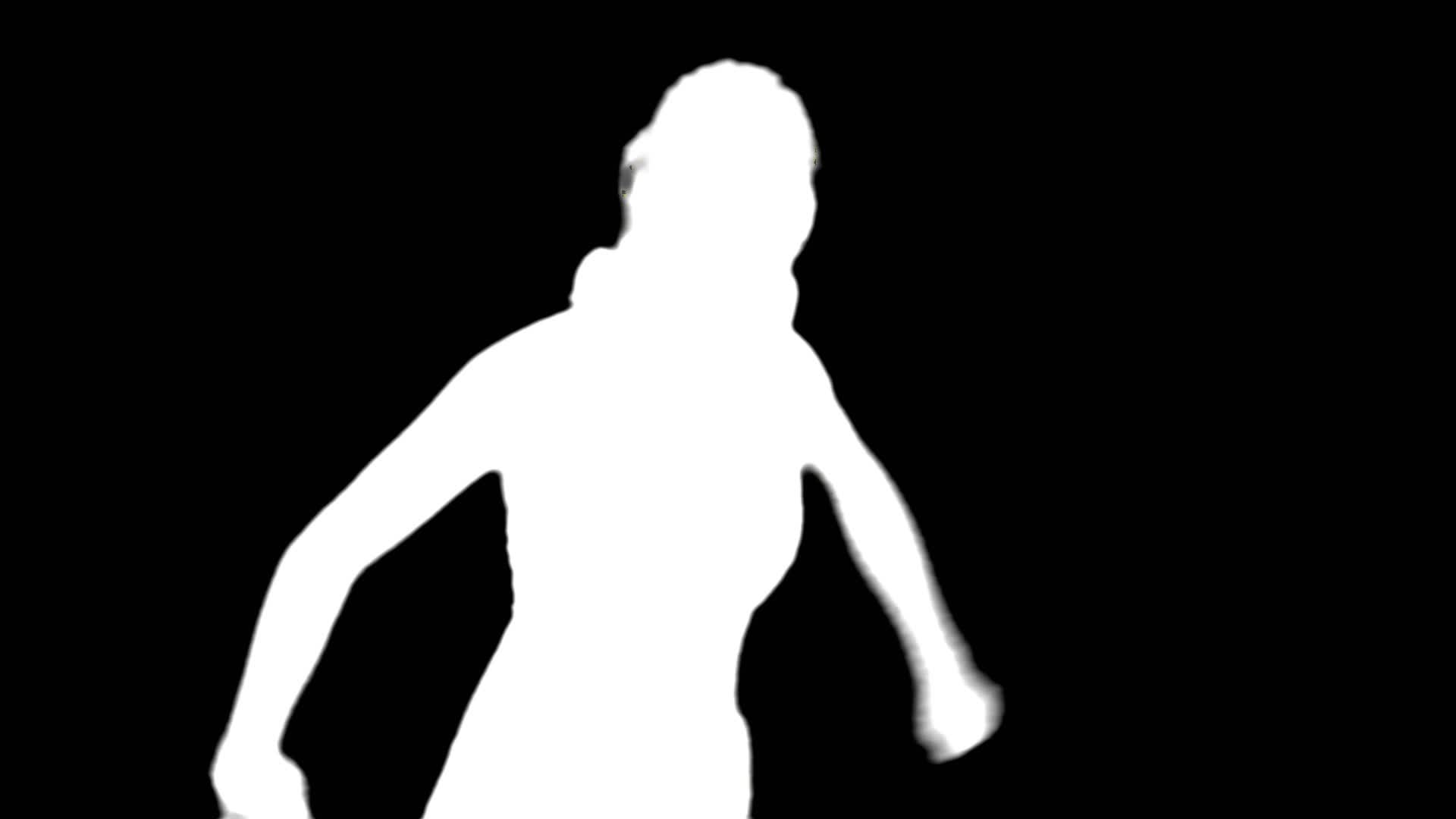 1920x1080 Bw Silhouette Woman Dancing Salsa Medium Upper Body ~ Video