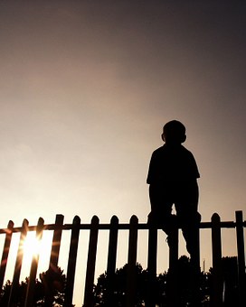 272x340 Free Photo Silhouette Fence Climbing Child Sun Person Boy