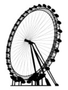 227x300 The London Eye Silhouette Free Images