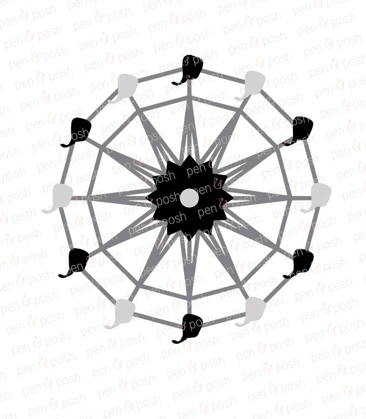 720x825 Ferris Wheel Svg