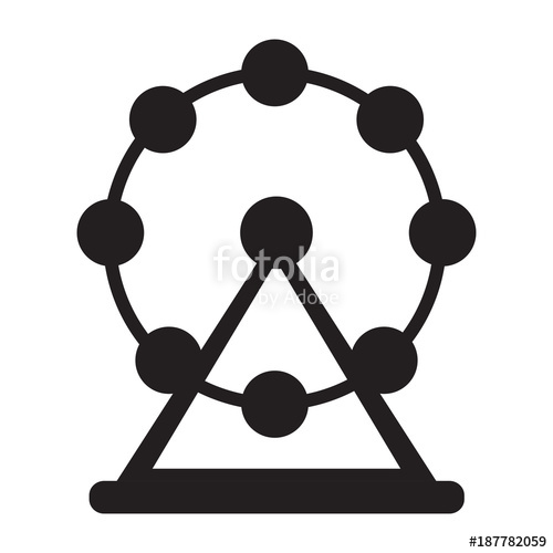 500x500 Ferris Wheel Silhouette Stock Image And Royalty Free Vector Files