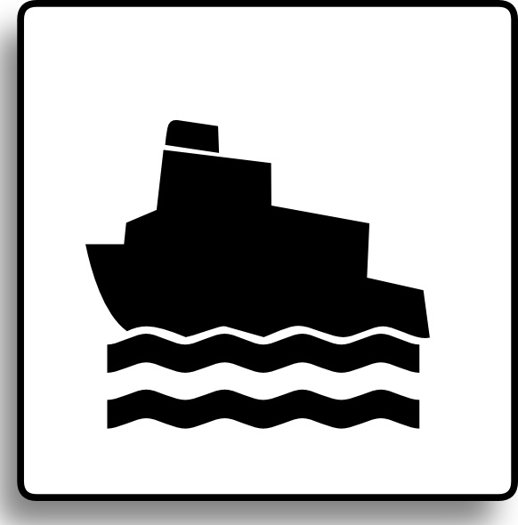 582x590 Ferry Icon For Use With Signs Or Buttons Clip Art Free Vector