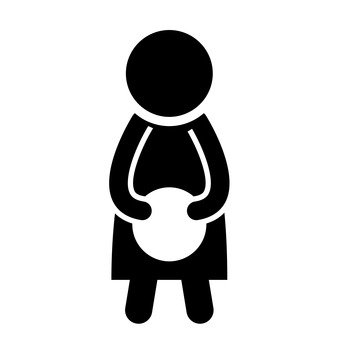 340x340 Free Silhouette Vector Baby