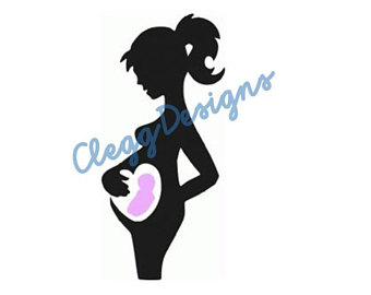 340x270 Pregnant Mom Clipart Etsy