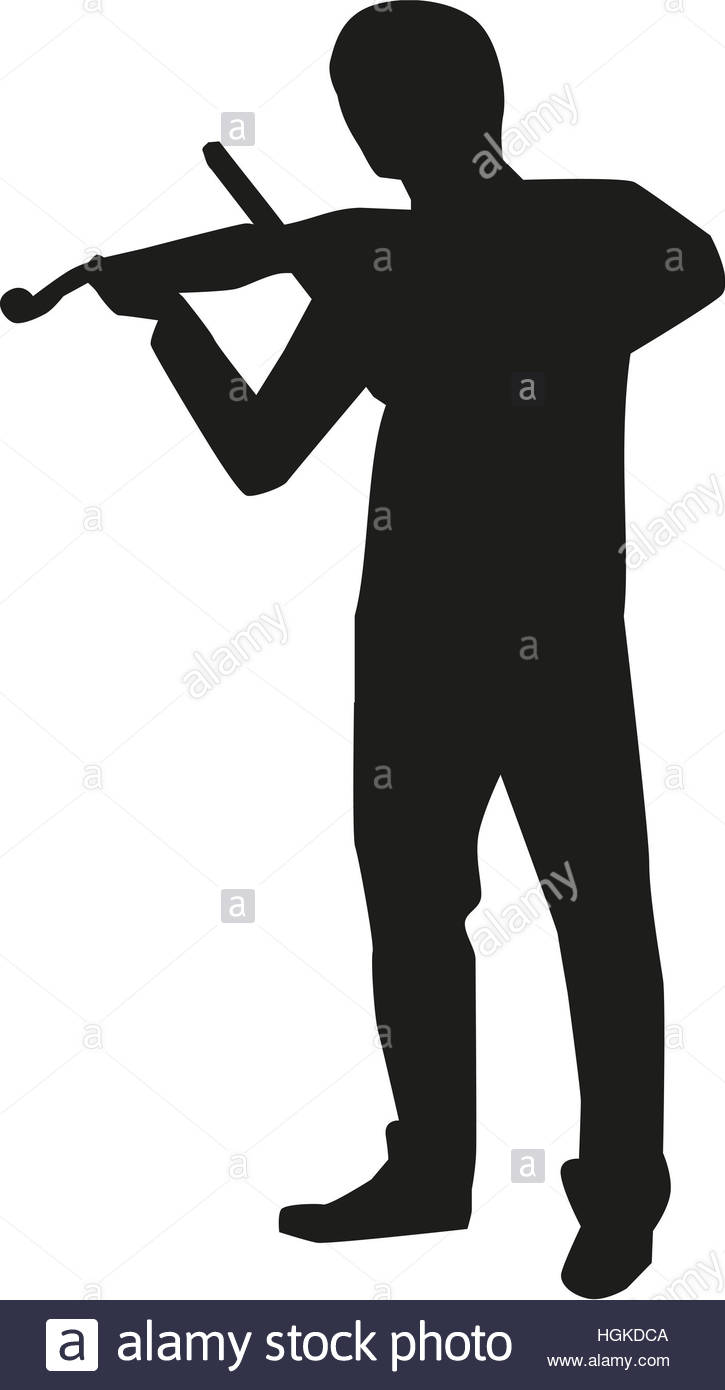 725x1390 Violin Player Silhouette Stock Photo 130734698