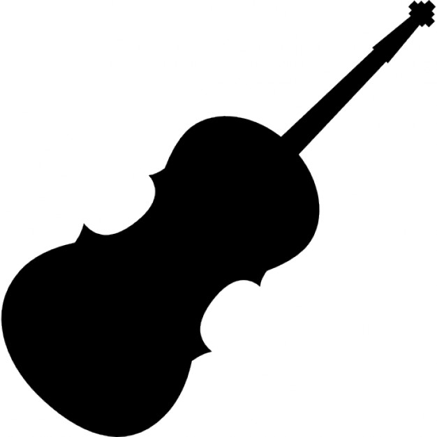 626x626 Violin Silhouette Icons Free Download