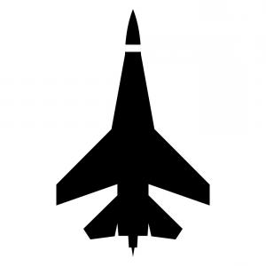 Fighter Jet Silhouette at GetDrawings | Free download