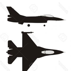 300x300 Fighter Plane Top View Silhouette Vector Eps Svg Createmepink