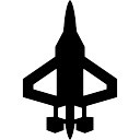 128x128 Fighter Jet Silhouette Icons Free Download